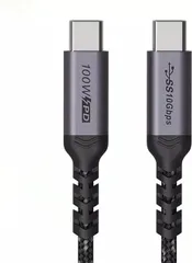 ［BOEN］Type C ケーブル USB 3.1 (3.0 / 2.0) 対応PD 1M 最大100W/5A 急速充電 4K 60HZビデオ伝送 高耐久 ナイロン編み 10Gbps  (I字 1M)