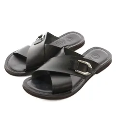 エダーシューズ EDER SHOES サンダル レザー 37 黒 ブラック