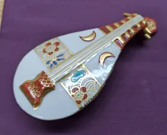 城岳造　色絵琵琶香合 2025年最新】香合 琵琶の人気アイテム - メルカリ