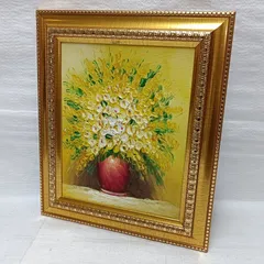 画家保田三友紀の油絵 F4新作大賀ハス 、ゴールド額縁ガラス入り値下げしました。 画家保田三友紀の油絵 F4新作大賀ハス 、ゴールド額縁ガラス入り