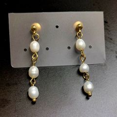 (7)パールピアス 高級感あり 大人綺麗 美しい
