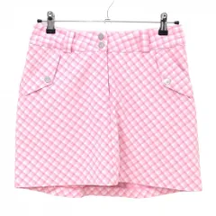 ★SALE価格★ナイキ スカート ピンク×白 チェック ストレッチ 内側インナーパンツ レディース 4 ゴルフウェア NIKE