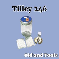 ティリー 純正プレヒートトーチカップ & ガラスボトルセット(ウィック付) Tilley