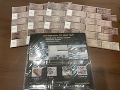 インテリア　剥がして貼るタイル キッチン用 リメイク　６セット