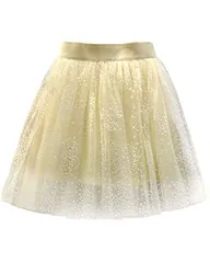 LIANFOR 女の子 ミニスカート 女の子の星空半身スカート 子供のプリーツネットスカート 赤ちゃんの洋風ポンポンスカート A字半身スカート 発表会 結婚式 入園式 入学式?通? 誕生日 チュールスカート 1シャンパン 110