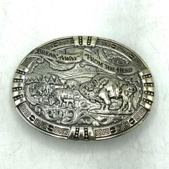 北村西望 銀製バックル「獅子吼」 - メルカリ