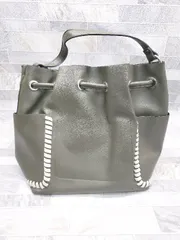◇ ZARA BASIC ザラベーシック カジュアル おしゃれ ハンド ショルダー バッグ カーキ レディース P  【1403180014239】