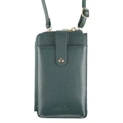 ☆ ダークグリーン ☆ LIZDAYS トップレザースマホ＆ウォレットバッグ LIZDAYS リズデイズ スマホポーチ lz-69103 ミニショルダーバッグ スマホショルダー ショルダーバッグ スマホポシェット ミニショルダーバック お財布ショルダー