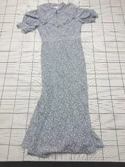 ◇ ⊂ rienda リエンダ 花柄 半袖 ロング丈 ワンピース サイズM ライトパープル系 レディース E  【1508260029896】