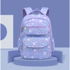 ☆ パープル×ユニコーン ☆ ビッグサイズ ☆ リュック バッグ キッズ sebag6628 キッズ リュック 女の子 小学生 リュックサック バックパック デイパック 通園 保育園 子供 子ども こども かわいい 遠足 運動会 旅行 おでかけ