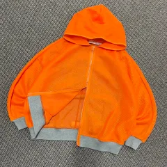 adidas(アディダス) X ステラ マッカートニー メッシュ ジップアップパーカー フード付き