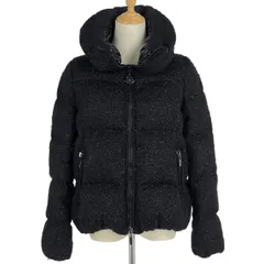 MONCLER モンクレール RATEL ツイード ダウンジャケット ブラック MONCLER モンクレール RATEL ツイード ダウンジャケット ブラック