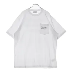Mercedes Anchor Inc. (メルセデスアンカーインク) パッチポケット ロゴ プリント クルーネック コットン 半袖 Tシャツ カットソー ホワイト