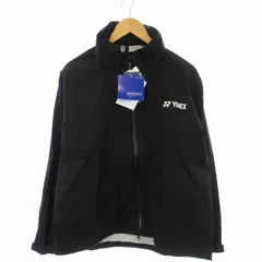 タグ付き ヨネックス YONEX ユニウォータープルーフシャツ ウェア ナイロンジャケット ロゴプリント ハイネック 長袖 L 黒 ブラック 50097 /EE