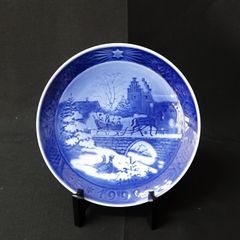 冬の風景 陶器皿 約23cm - メルカリ