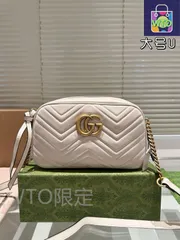 【今日特価】Gucci Marmont カメラバッグ（24cm 牛皮）-WTO輸入