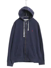 【お得なクーポン配布中!】 00s ポロ ラルフローレン フルジップ スウェット フード パーカー メンズ XL / オールド トレーナー 裏起毛 大きいサイズ ヘビーウェイト