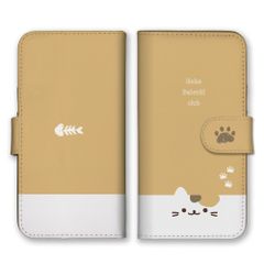 iPhone12 mini 케이스 수첩형 아이폰 12 미니 스마트폰 케이스 휴대 케이스 고양이 고양이 차 호랑이 아메리칸 쇼트 헤어 어메셔 화이트 고양이 검은 고양이 삼모 고양이 고양이 좋아 귀여운 칼라 05