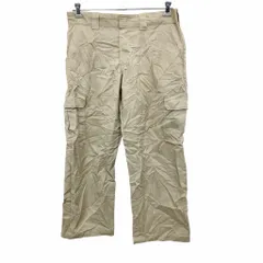 Dickies ワークパンツ W36ディッキーズ ビッグサイズ リラックスストレート ベージュ 古着卸 アメリカ仕入 2405-542