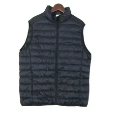 ユニクロ ウルトラライトダウンベスト ジャケット アウター 未使用品 メンズ Lサイズ ネイビー UNIQLO