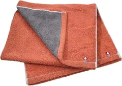 【在庫処分】【2枚セット】 今治(Imabari) タオル +リバーシブル フェイスタオル オレンジ グレー 34×80cm 綿100% 厚手 吸水 普段使い 国産 日本製 甘撚り タオルブランド OR