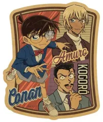 【中古】シール・ステッカー 3.コナン＆小五郎＆安室 トラベルステッカー 「名探偵コナン」
