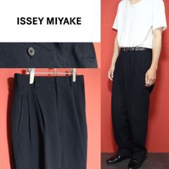 美品 ISSEY MIYAKE MEN タックパンツ チェック XL レーヨン - メルカリ