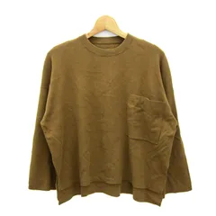 イネド ニット トップス 長袖 コットンニット 胸ポケット レディース 9サイズ キャメル INED 【中古】のサムネイル