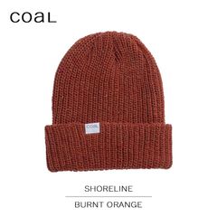 COAL コール ニット ニット帽 Beanie ビーニー 帽子 SHORELINE BURNT ORANGE オレンジ メンズ レディース
