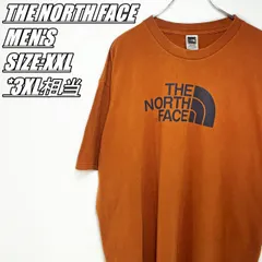 【US古着】THE NORTH FACE　ザノースフェイス　ロゴプリントTシャツ　メンズ　サイズ表記XXL　3XL相当　ブラウン