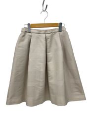 BLUE LABEL CRESTBRIDGE (ブルーレーベルクレストブリッジ) リバーシブル プリーツスカート チュールスカート 膝丈 55S03-508-03 38 ベージュ レディース/028