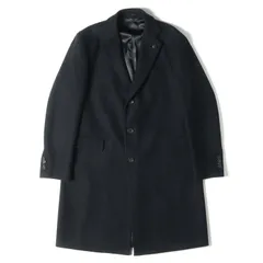 LARDINI ラルディーニ コート ブートニエール付き ピークドラペル カシミヤ混 ウール 3B チェスターコート ダークネイビー 54 イタリア製 ブランド オフィス カジュアル シンプル フォーマルのサムネイル