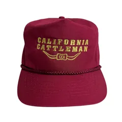 【キャップ/帽子】90s CALIFORNIA CATTLEMAN (カリフォルニアキャトルマン) ビンテージ トラッカーキャップ　CCA