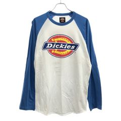 Supreme×Dickies シュプリーム×ディッキーズ 24AW Raglan L/S Top ラグランスリーブTシャツ  ホワイト ブルー M