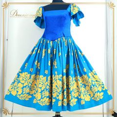 ハンドメイド1点物 フラダンス衣装 ムームードレス ハワイアン