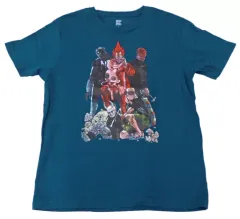 【中古】衣類 煙ファミリー ショートスリーブティー(Tシャツ) ブルー ユニセックスMサイズ 「ドロヘドロ × グラニフ(graniph)」