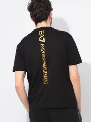 エンポリオアルマーニ EMPORIO ARMANI バックロゴ クルーネック 半袖 Tシャツ EA77M567AF10375 ブラック