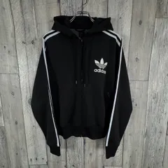 adidas アディダス 3本ライン スウェット スエット ジップ パーカー メンズ L サイズ