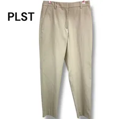 PLST プラステ ストレッチテーパードパンツ ベージュ レディース M　パンツ　スラックス　綺麗目　オフィスカジュアル