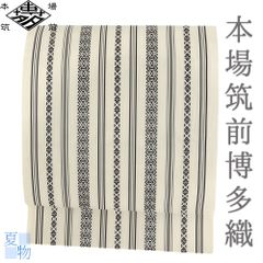美品 長尺】本場筑前博多 紗 井上 松葉 名古屋 献上 帯丈376 帯幅30 