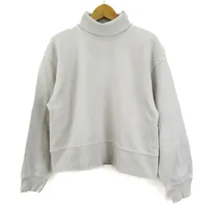 ザラ スウェット トレーナー トップス タートルネック 裏起毛 レディース Mサイズ ベージュ ZARA 【中古】