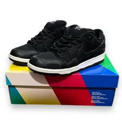 WASTED YOUTH × NIKE SB DUNK LOW PRO ウエステッドユース × ナイキ SB ダンク ロー プロ ブラック ブラック-ユニバーシティ スニーカー DD8386-001   28cmのサムネイル