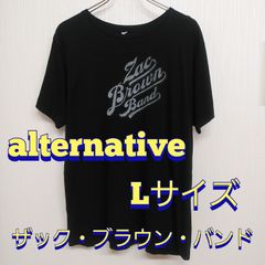 alternative　ザック・ブラウン・バンド　黒　Ｔシャツ　L　コットン100％　古着