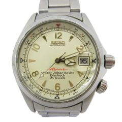 SEIKO セイコー アルピニスト 4S15-6000 SS/AT アイボリー文字盤 箱 ギャランティ  自動巻き 腕時計 ステンレススチール アイボリー メンズ【中古】【送料無料】