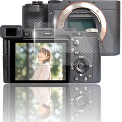 【人気商品】SONYカメラ対応 a7C / a7III / a7SIII / a7RIV / a9II / a1 / FX3 / FX30 専用 ガラスフィルム 液晶 保護 硬度9H 【 2枚 】セット