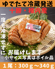 ゆでたて冷蔵便ボイル毛ガニ　1尾　300ｇ～340ｇ活時計量