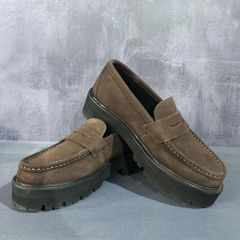 CAMINANDO カミナンド SUEDE LOAFER ローファー ブラウン size:7(25.0cm) 【中目黒A07】