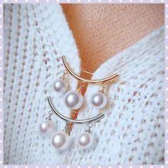 パールブローチ フォーマル 入学式 卒業式 シルバー ゴールド