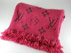 【USED/B】LOUISVUITTONルイヴィトン■エシャルプロゴマニア■マフラー■ピンク