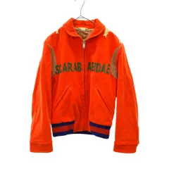 GUCCI (グッチ) 480755 Z379E 獅子バックデザイン 刺繍コーデュロイジップアップジャケット オレンジのサムネイル